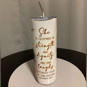 Hand Crafted Spiritual Inspired 20oz Skinny Tumbler